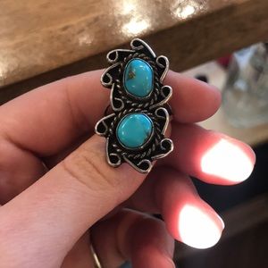 Vintage turquoise ring size 7